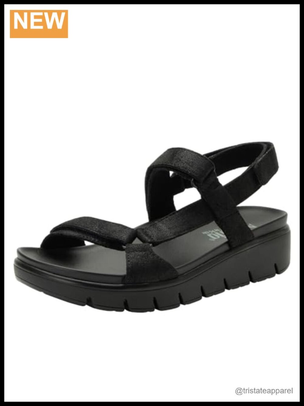 Women's Sandal Lightweight Supportive Faux Leather Adjustable Strap